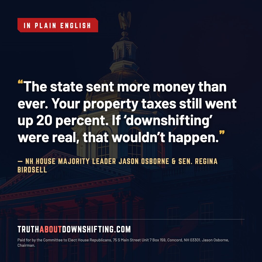 Osborne and Birdsell on record aid and property taxes