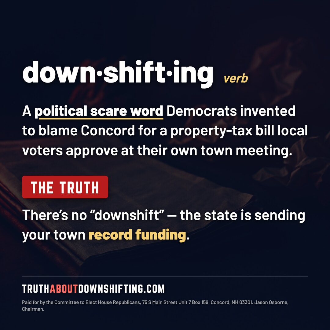 Downshifting, noun: a political scare word Democrats invented